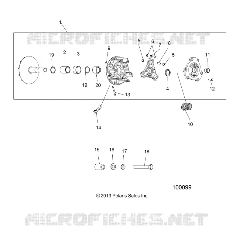SYSTÈME DE TRANSMISSION, PRIMARY CLUTCH