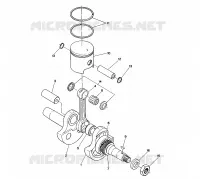 PISTON AND VILEBREQUIN