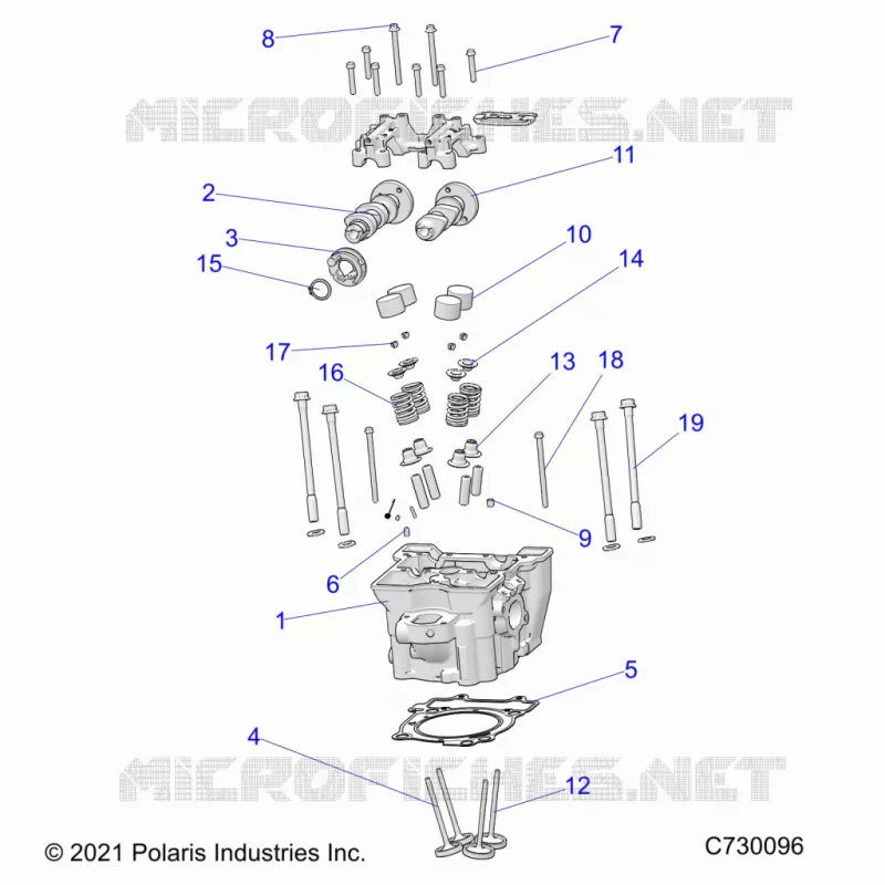 ENGINE, CULASSE, CAMS AND VALVES