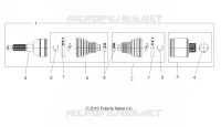 DRIVE TRAIN, TRANSMISSION ARRIERE SHAFT