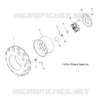 ROUES, FRONT TIRE and FREIN DISC