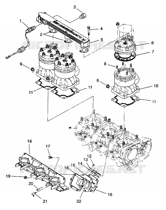 CYLINDRE   COLLECTEUR SL 650 B944058 (4926992699022A)