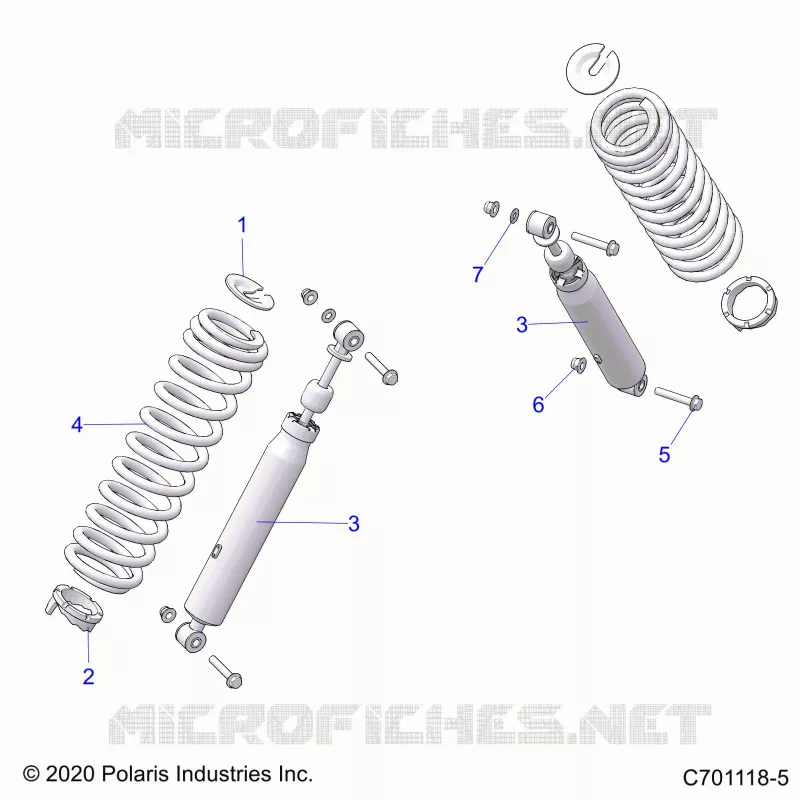 SUSPENSION, AMORTISSEUR AVANT MOUNTING