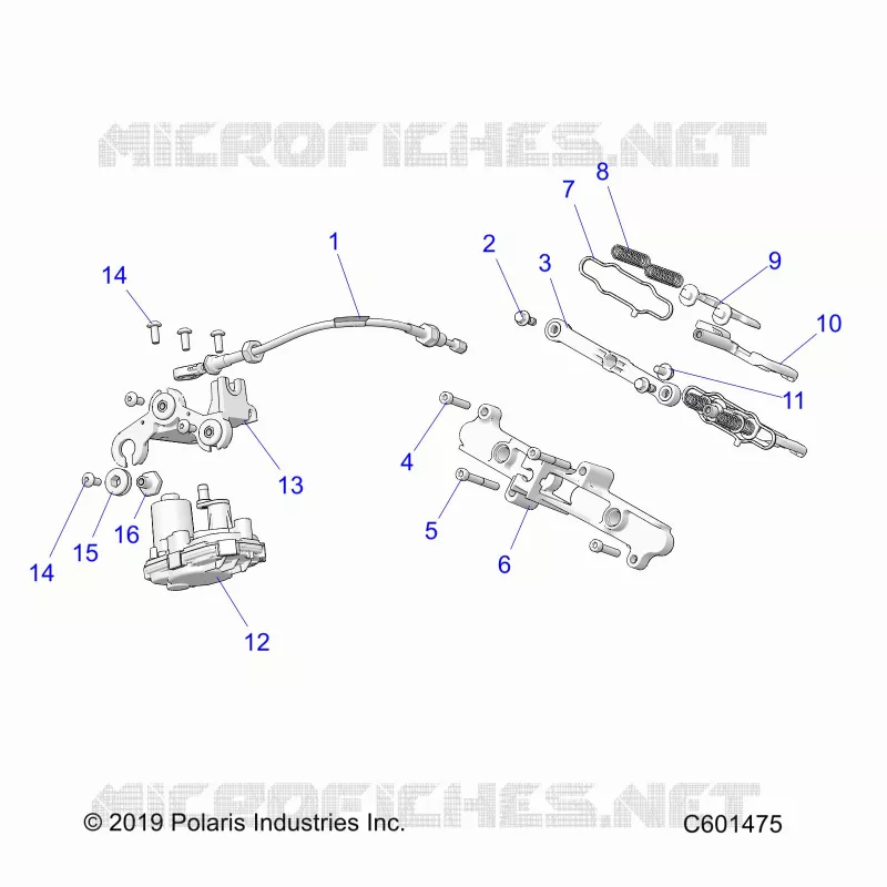 ENGINE, VALVE D'ECHAPPEMENT ASM. AND ACTUATOR
