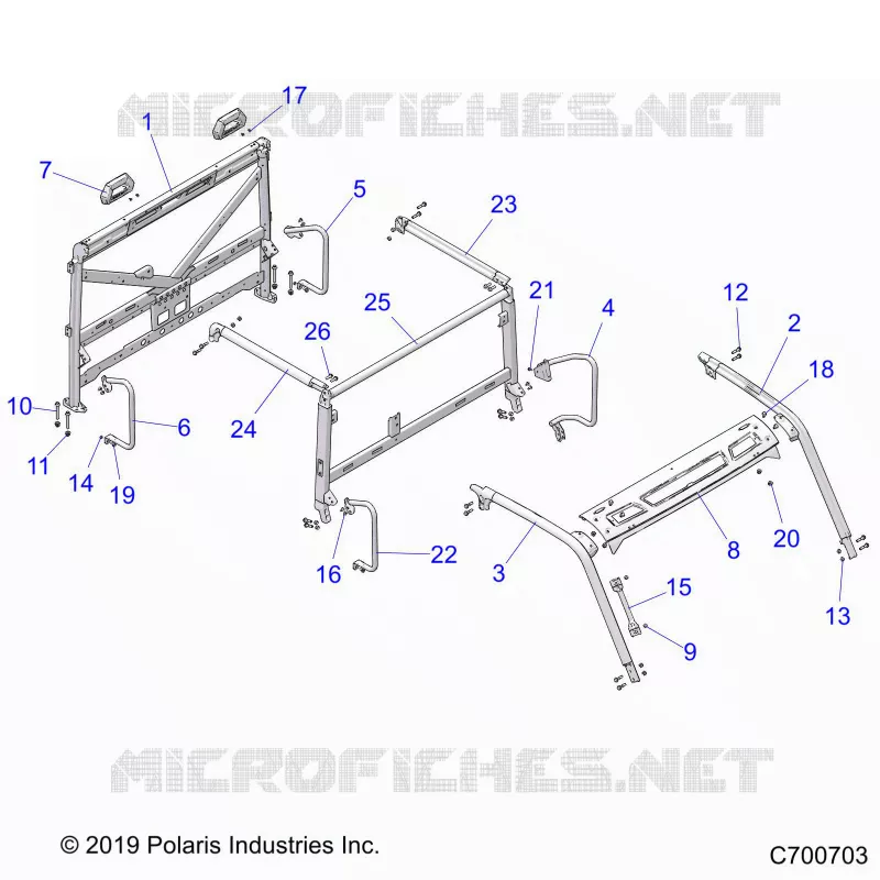 CHASSIS, CAB CADRE