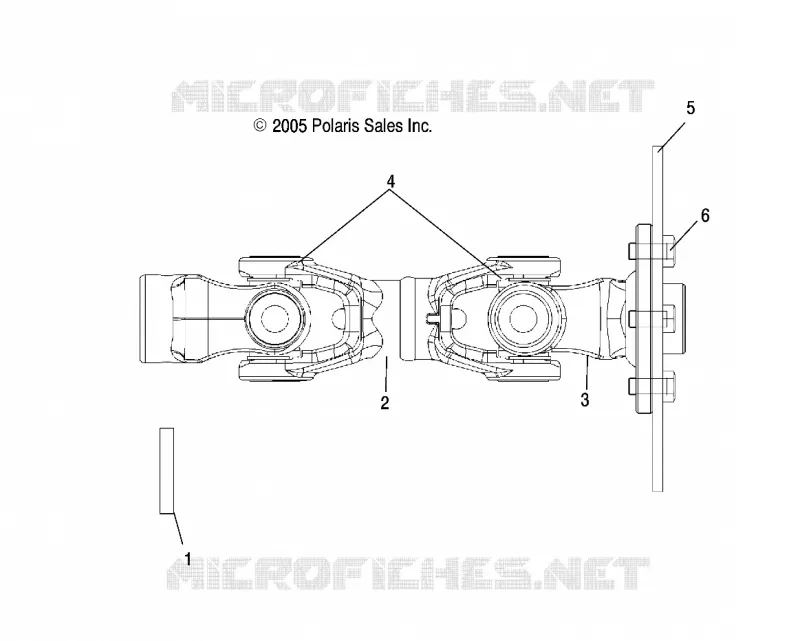 ARBRE DE TRANSMISSION ARRIERE