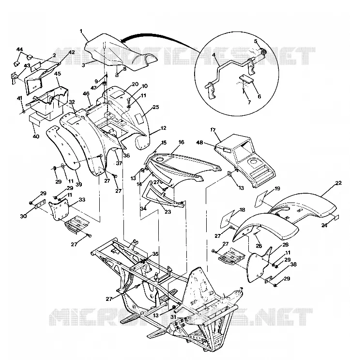 CARROSSERIE UPDATED 5/90 (4917731773001A)
