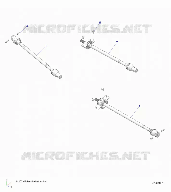SYSTÃˆME DE TRANSMISSION, FRONT, MID, REAR PROP SHAFT