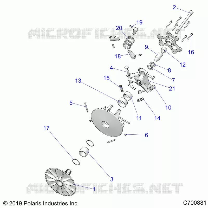 SYSTÃˆME DE TRANSMISSION, PRIMARY CLUTCH