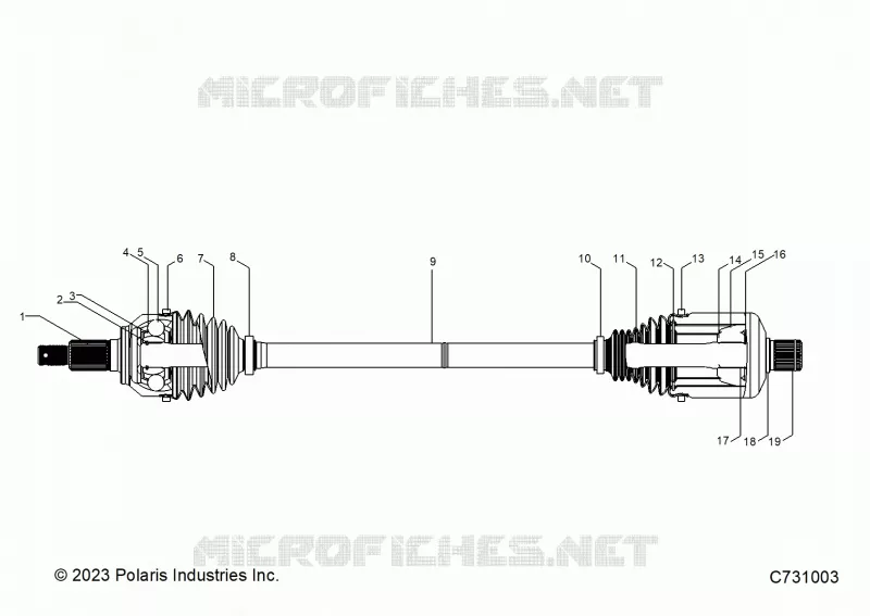 SYSTÃˆME DE TRANSMISSION, FRONT HALF SHAFT