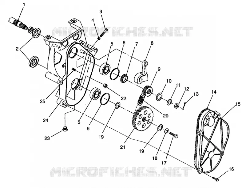 CARTER DE CHAINEE 500 EFI 0963774 AND EUROPEAN 500 EFI E963774 (4936183618B008)