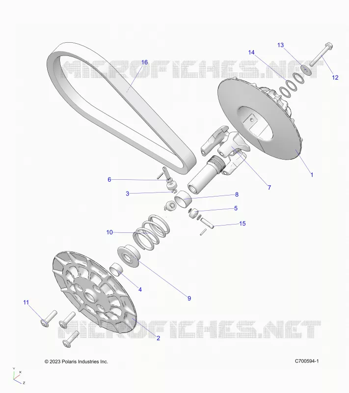 SYSTÃˆME DE TRANSMISSION, CLUTCH, SECONDARY