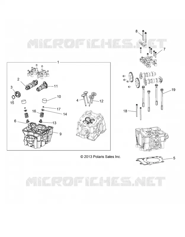 CYLINDRE HEAD, CAMS AND VALVES