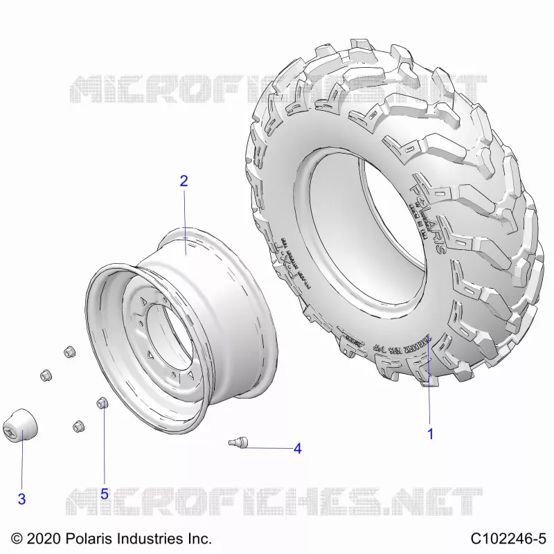 ROUES, FRONT TIRE