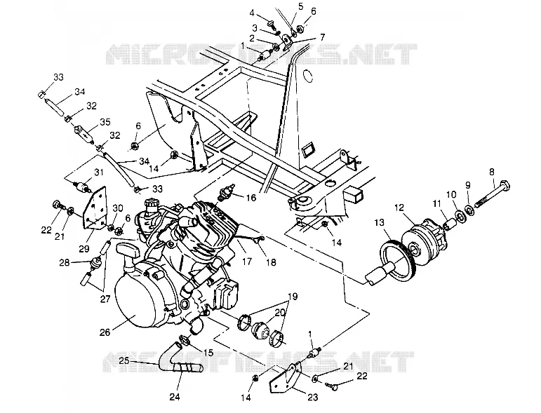 SUPPORT MOTEUR Sport 400L W948540 (4927232723A008)