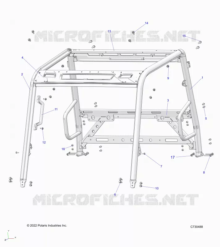 CHASSIS, CAB CADRE