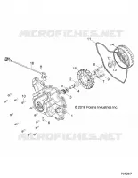 ENGINE, STATOR COVER AND VOLANT MOTEUR