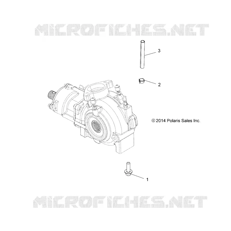DRIVE TRAIN, PONT MOUNTING, FRONT