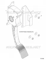 ENGINE, PEDALE D'ACCELERATEUR