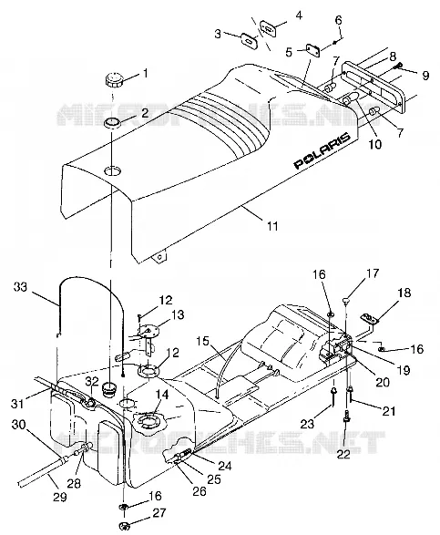 SIEGE ET RESERVOIR CLASSIC 0983865 (4943624362A006)