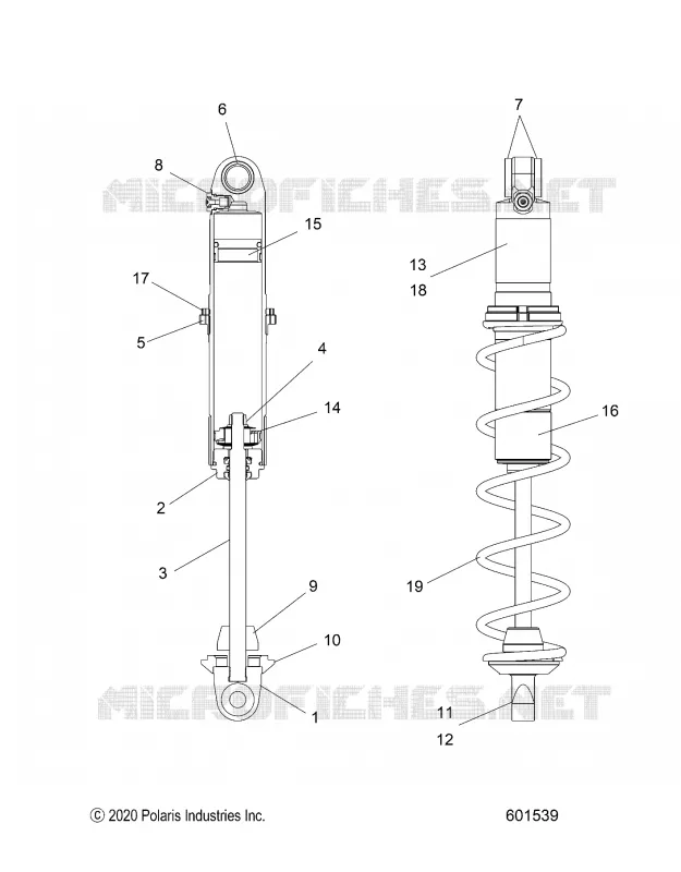 AMORTISSEUR, IFS MONOTUBE 7045528