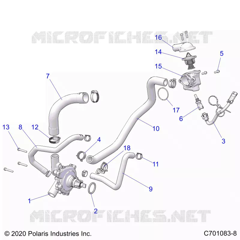 MOTEUR, WATERPUMP AND BYPASS