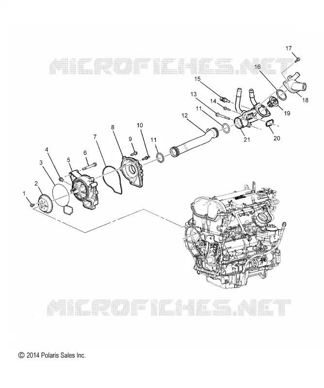 REFROIDISSEMENT, WATER PUMP RELATED PARTS