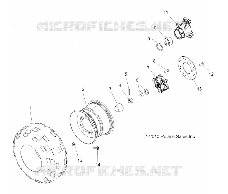 ROUES, REAR TIRE and FREIN DISC