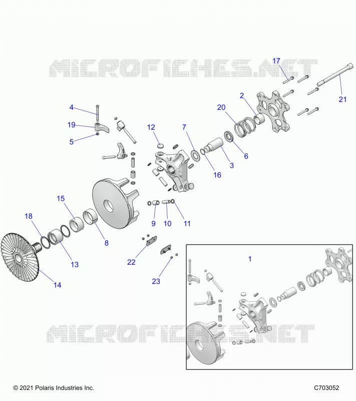 SYSTÃˆME DE TRANSMISSION, PRIMARY CLUTCH
