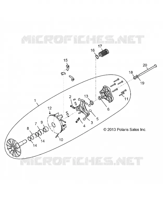 SYSTEME DE TRANSMISSION, PRIMARY CLUTCH