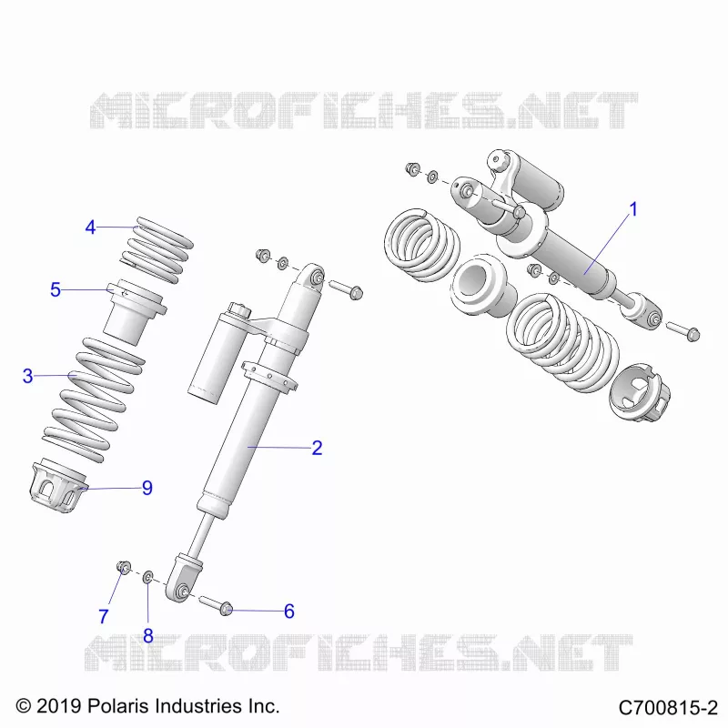 SUSPENSION, AMORTISSEUR AVANT MOUNTING
