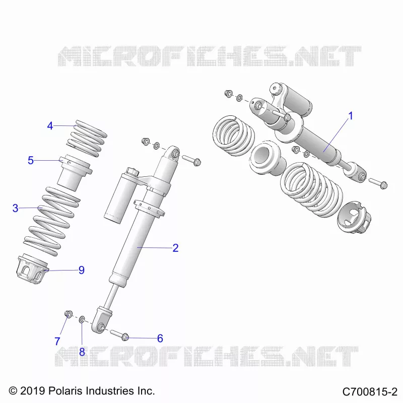SUSPENSION, AMORTISSEUR AVANT MOUNTING