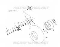 HUB, FRONT AND ROUE AVANT