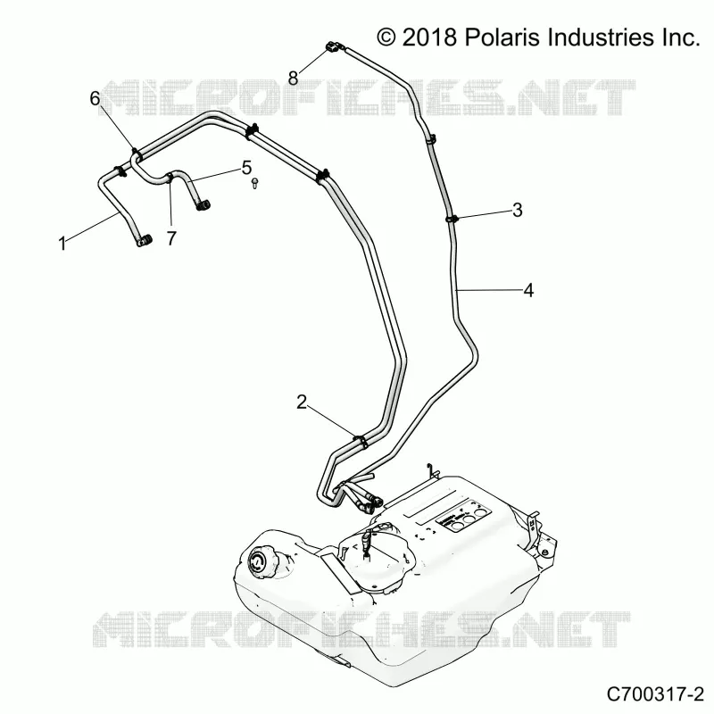 BODY, CARBURANT LINES, STD. 