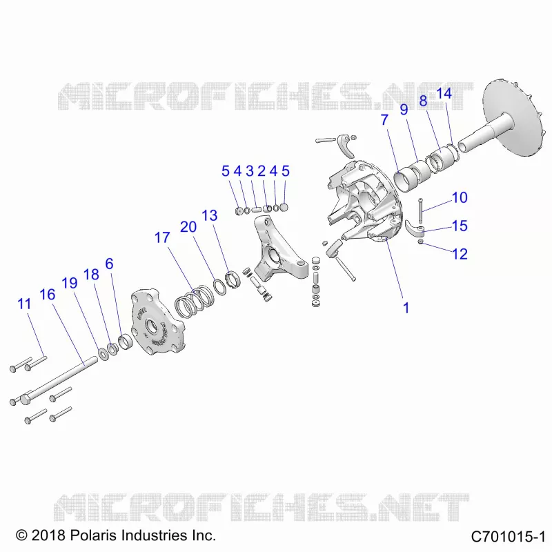 SYSTÃˆME DE TRANSMISSION, PRIMARY CLUTCH