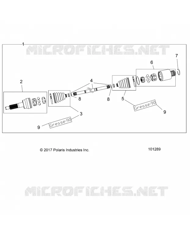 DRIVE TRAIN, TRANSMISSION ARRIERE SHAFT