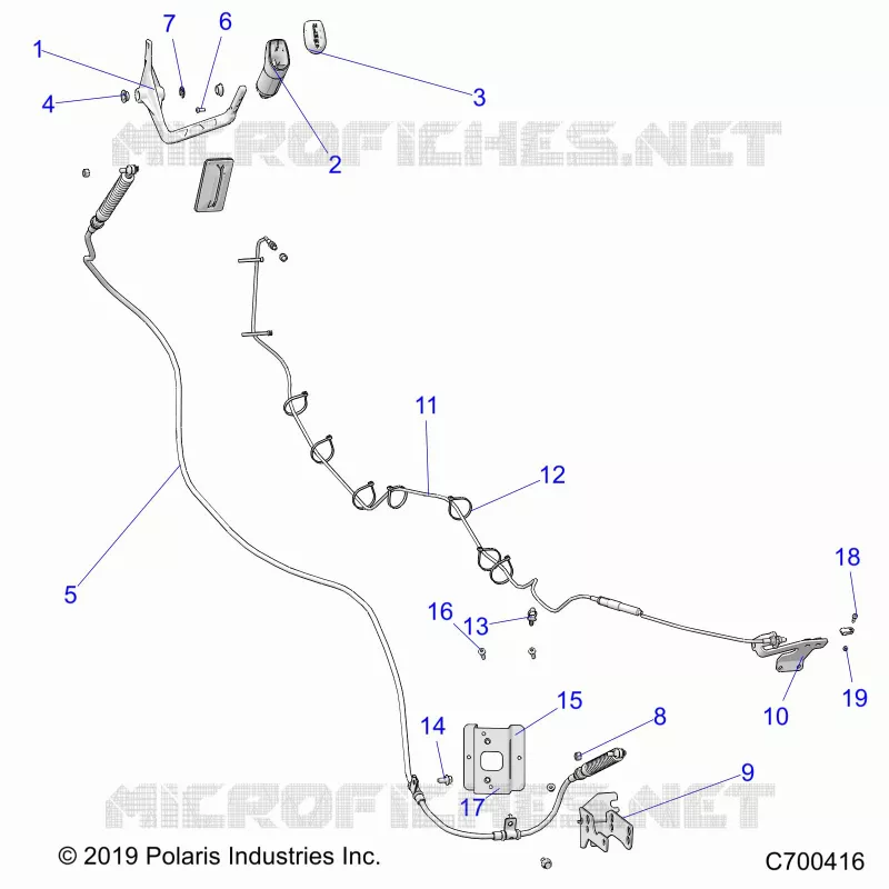 DRIVE TRAIN, SELECTEUR DE VITESSE AND THROTTLE CABLE