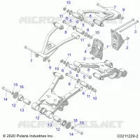 SUSPENSION ARRIERE CONTROL ARM, MOUNTING