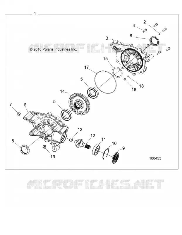 SYSTÈME DE TRANSMISSION, REAR GEARCASE INTERNALS