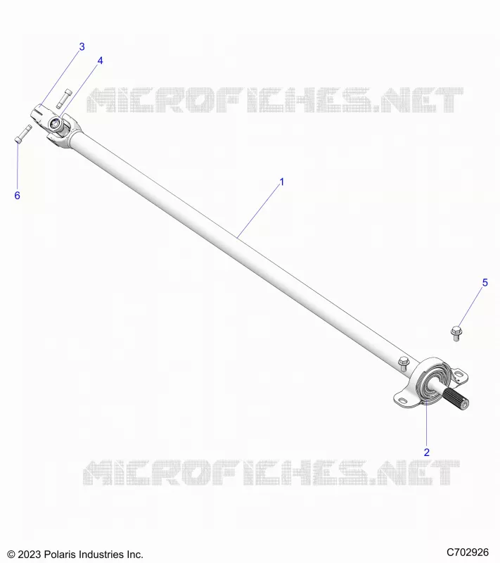SYSTÃˆME DE TRANSMISSION, REAR PROP SHAFT