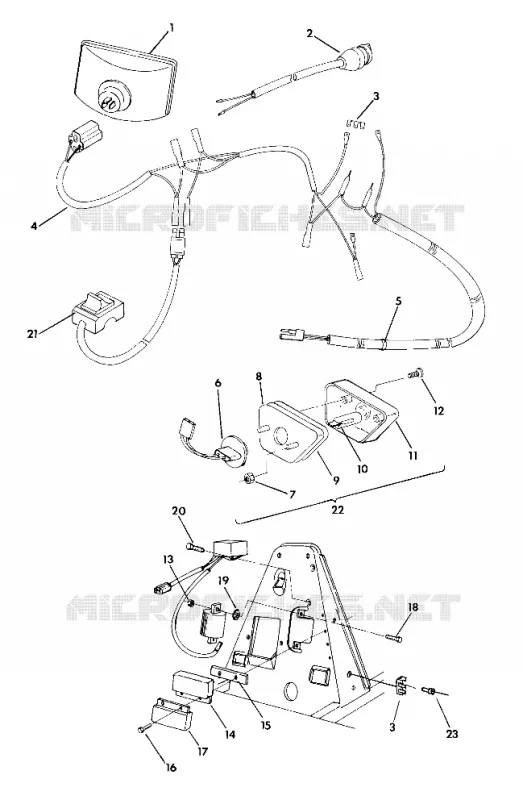 FAISCEAU ELECTRIQUE UPDATED 5/90 (4918411841027A)