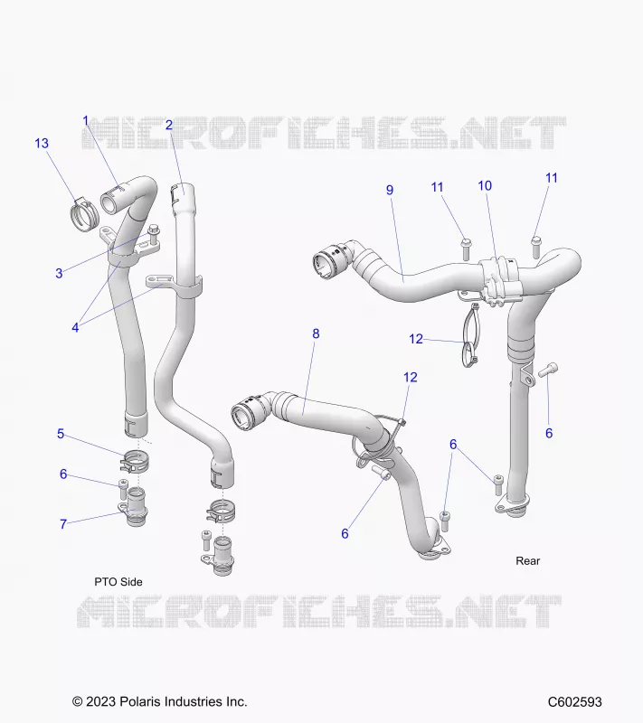 ENGINE, SYSTÃˆME REFROIDISSEMENT D'HUILE HOSES