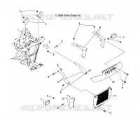 RACK, FRONT AND SUPPORT PARE CHOCS 