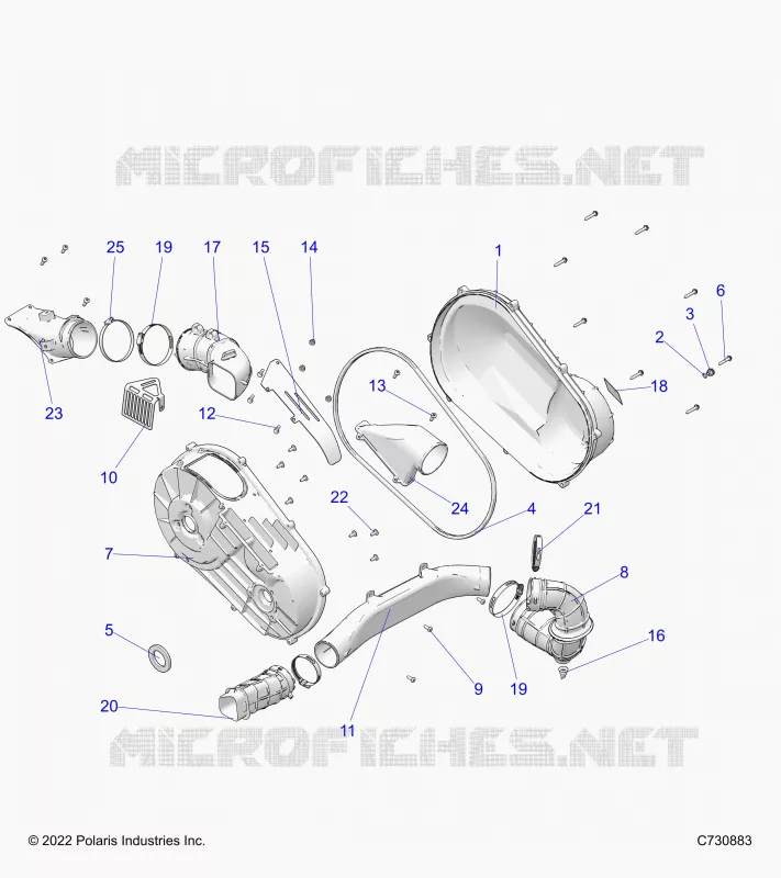 SYSTÃˆME DE TRANSMISSION, CLUTCH COVER AND DUCTING
