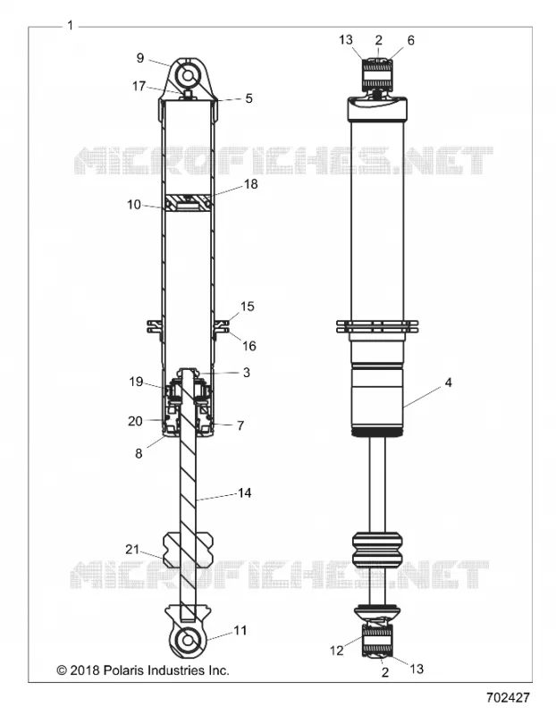 SUSPENSION AVANT SHOCK INTERNALS