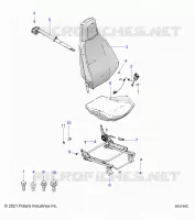 SIEGE (DRIVER) AND SEAT BELT MOUNTING -T24AALHB/GB (500199C)