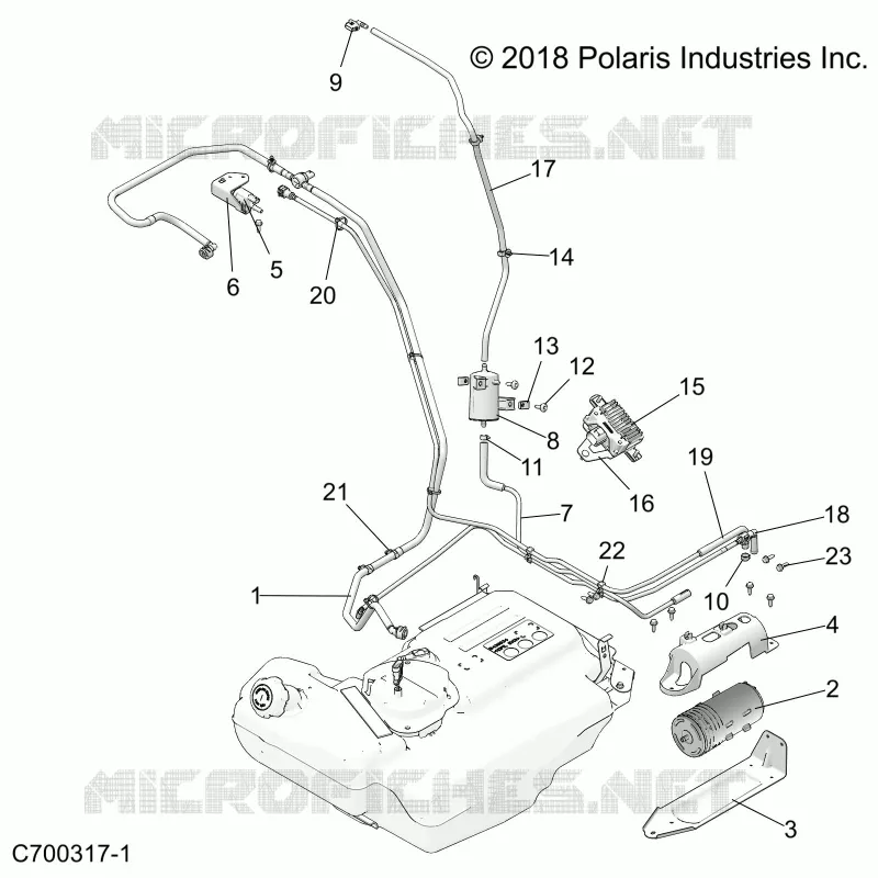 BODY, CARBURANT LINES, EVAP
