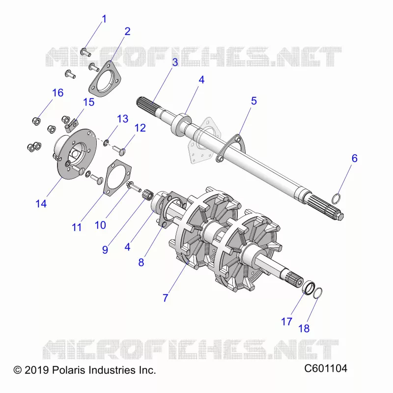 DRIVE TRAIN, JACKSHAFT AND ARBRE DE TRANSMISSION