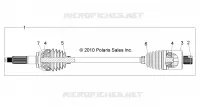DRIVE TRAIN, TRANSMISSION ARRIERE SHAFT