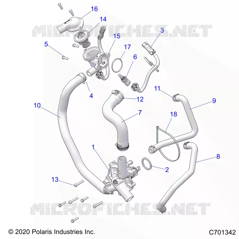 MOTEUR, WATERPUMP AND BYPASS